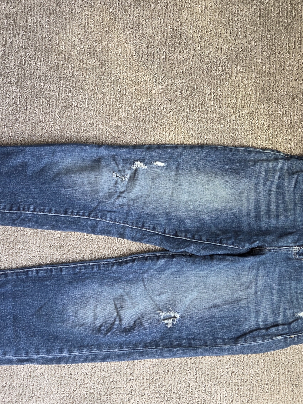 Liverpool Women’s Skinny Distressed Blue Jeans